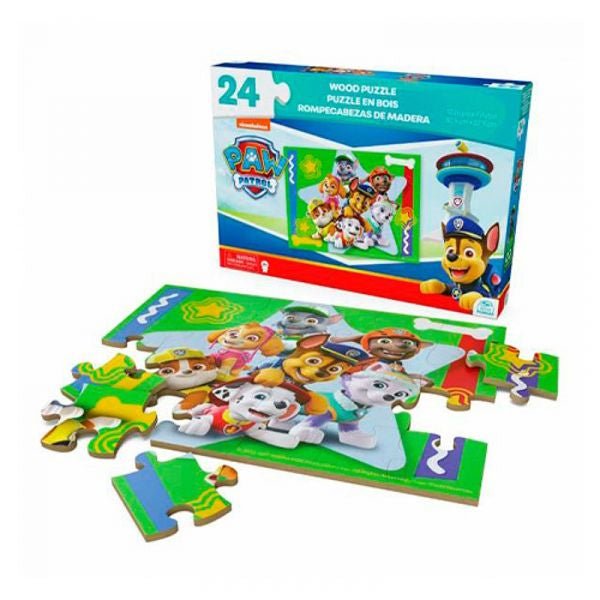 Paw Patrol - Rompecabezas de madera 24 piezas - Infantil - Spin Master - COMERCIAL BELSAN SPA - 778988463437