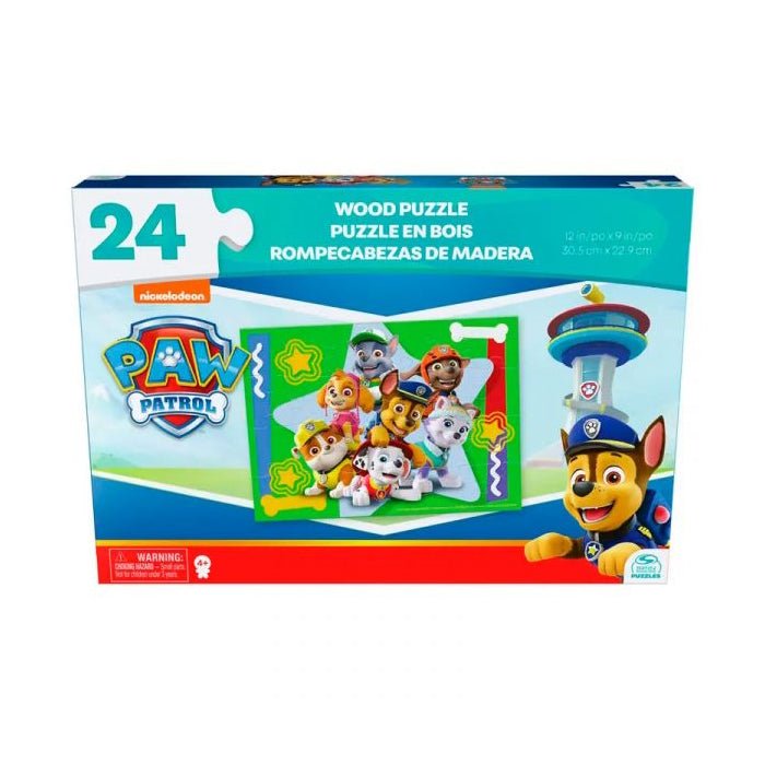 Paw Patrol - Rompecabezas de madera 24 piezas - Infantil - Spin Master - COMERCIAL BELSAN SPA - 778988463437