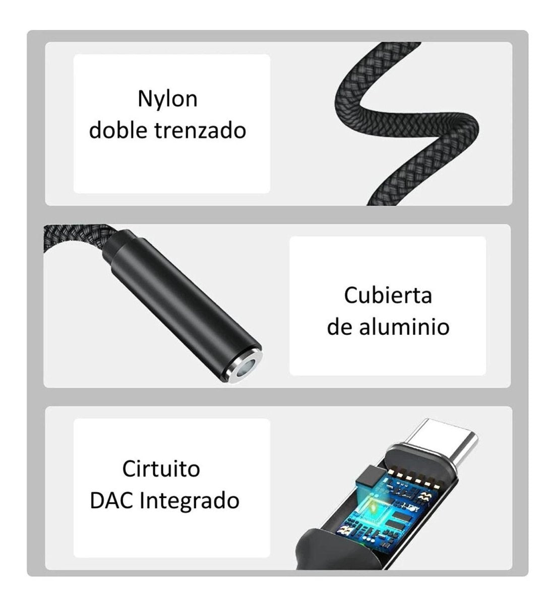 Adaptador Usb-c A Audifonos + Power - Comercial Belsan - Genérica - COMERCIAL BELSAN -