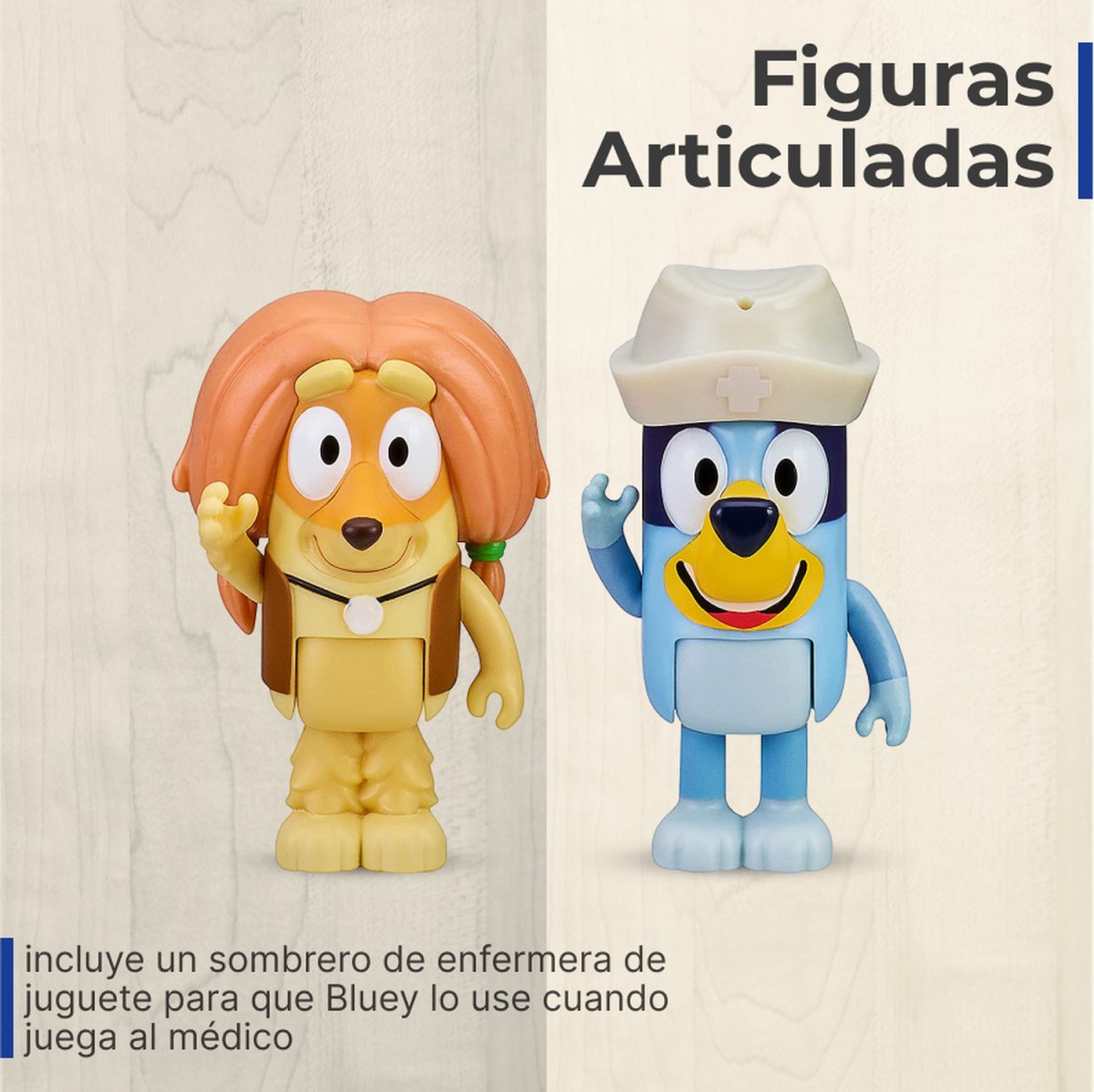 Bluey - Doctor Checkup Set 2 Figuras - Comercial Belsan - Spin Master - COMERCIAL BELSAN -