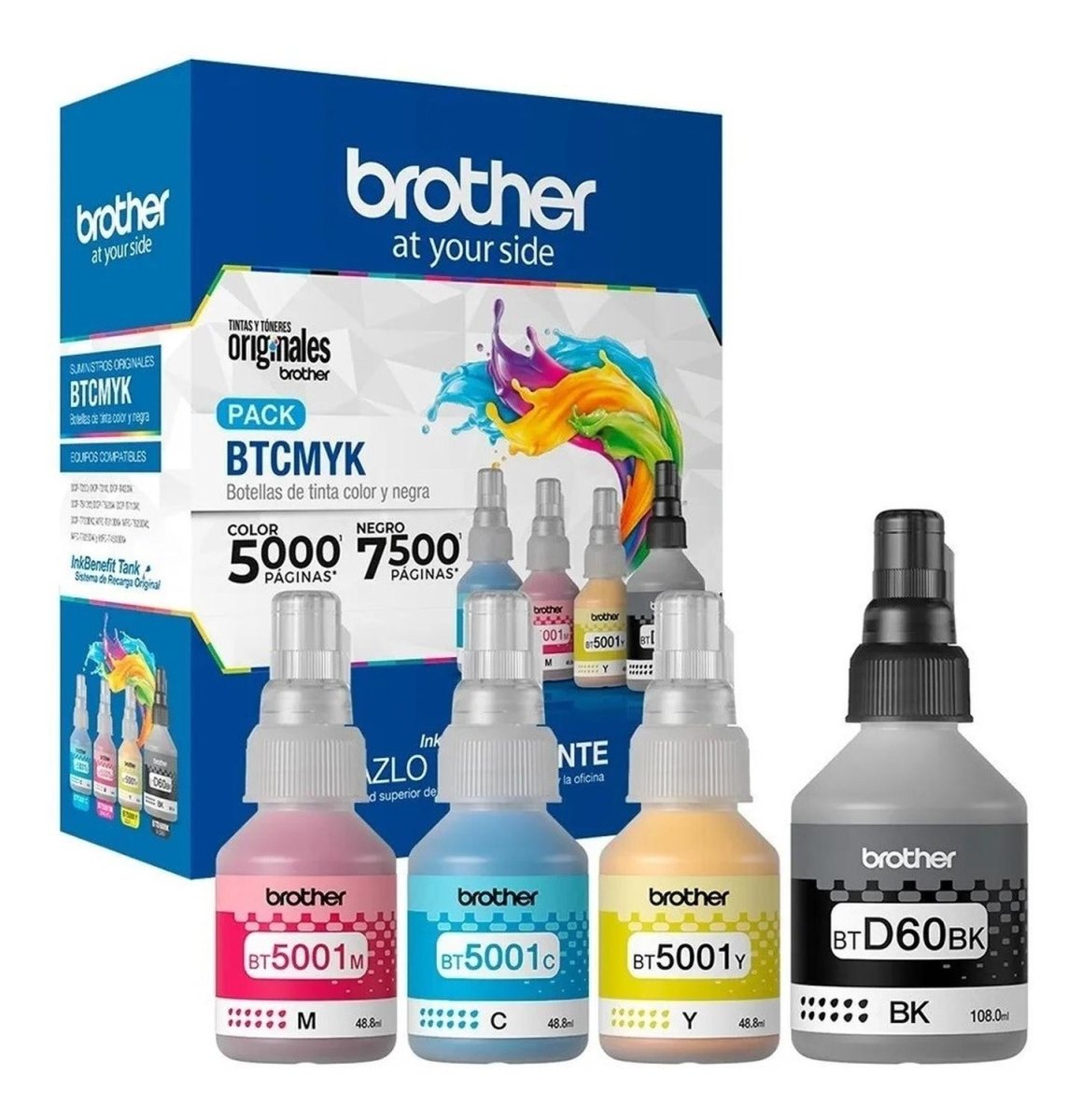 Brother - Pack 4 Tintas Btcmyk - Brother - COMERCIAL BELSAN -