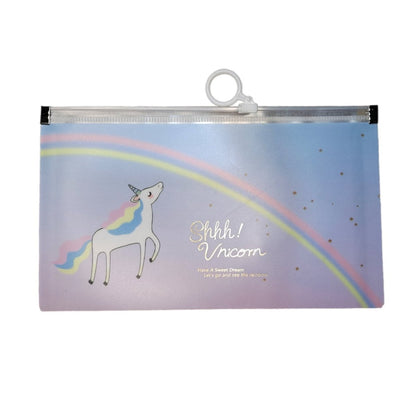 Estuche Porta Mascarillas Unicornio Niña Con Cierre - Genérica - COMERCIAL BELSAN -