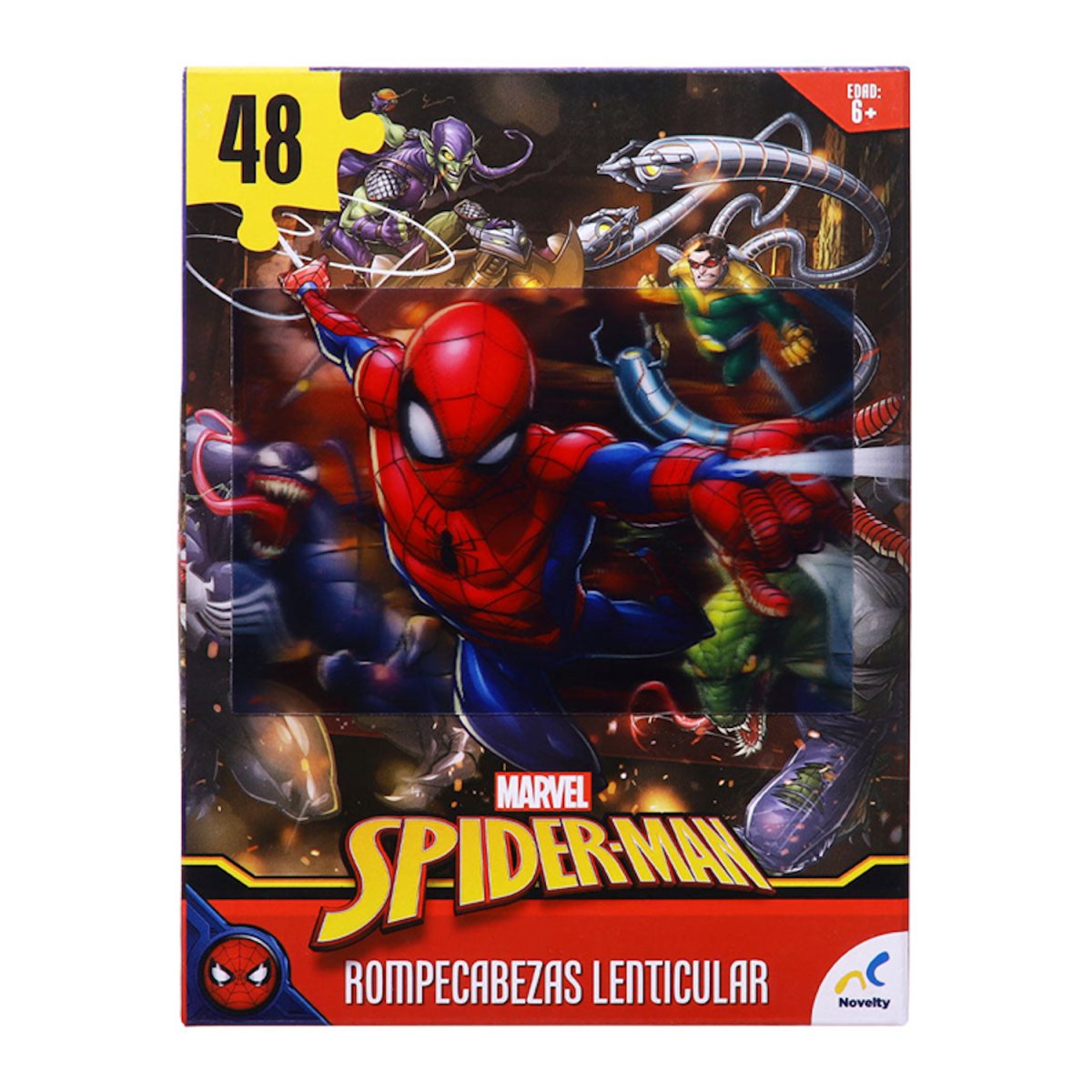 Hombre Araña - Rompecabezas 48 piezas lenticular 3D - NOVELTY - COMERCIAL BELSAN SPA - 655244031183