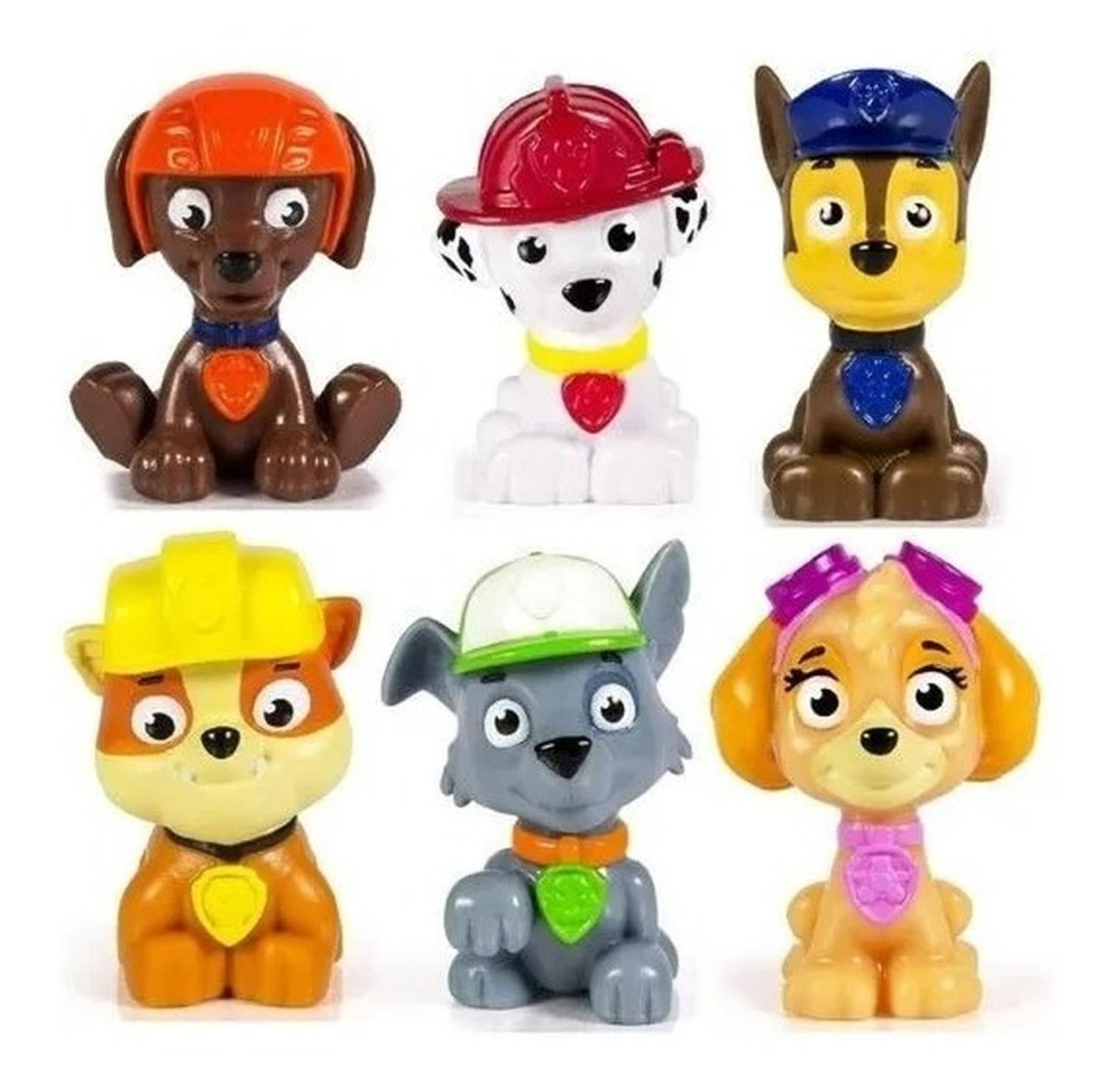 Paw Patrol Cachorros - Set 6 Figuritas - Patrulla Canina - Paw Patrol - COMERCIAL BELSAN -