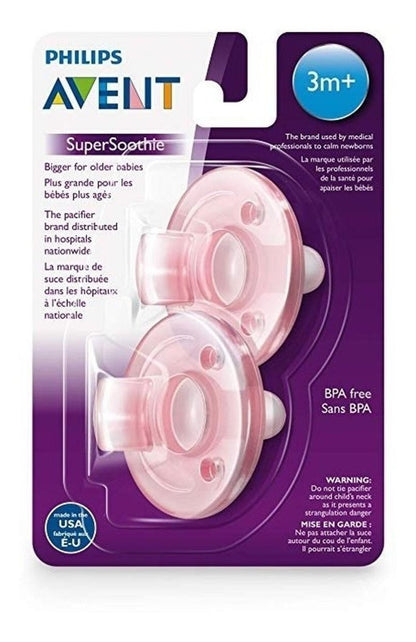 Philips Avent - Chupete Soothie Rosa - 3m+ - Philips Avent - COMERCIAL BELSAN -
