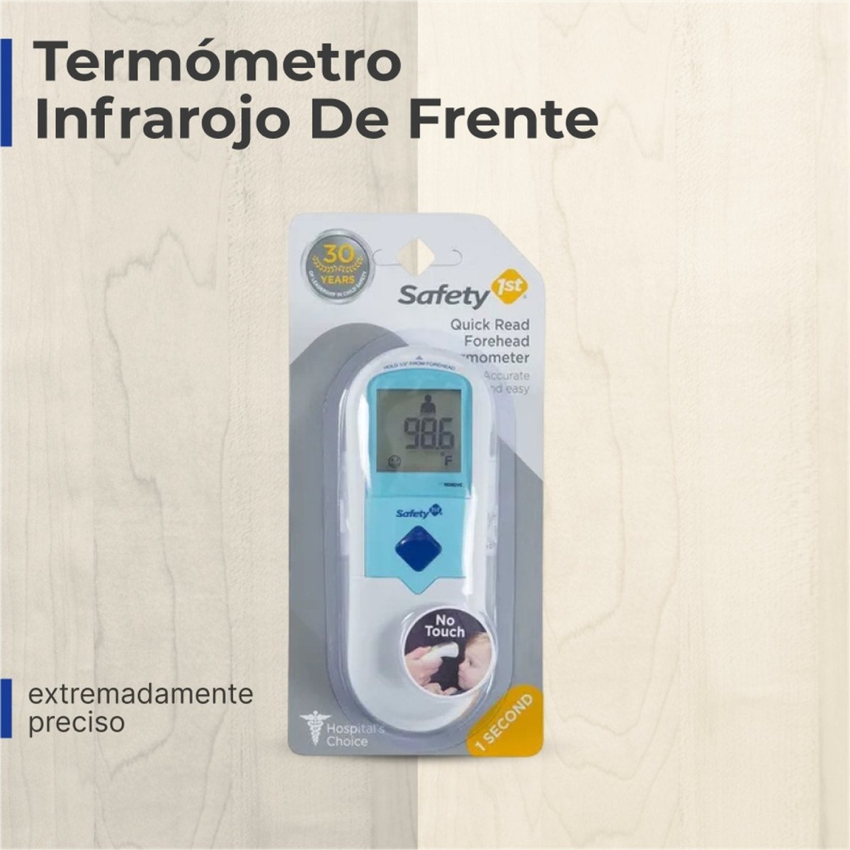 Termómetro Infrarojo De Frente Sin Contacto Safety 1st - Safety 1st - COMERCIAL BELSAN -